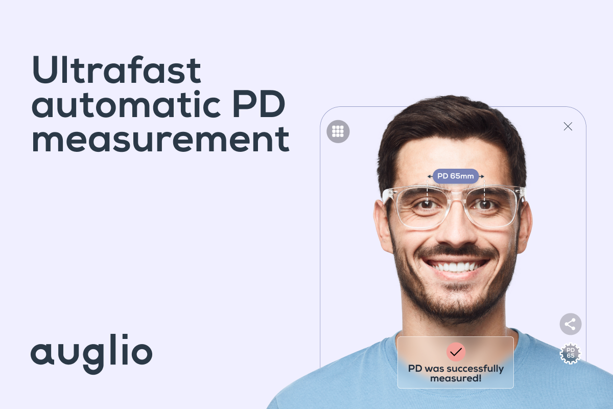 Automatic PD measurement for eyewear fit