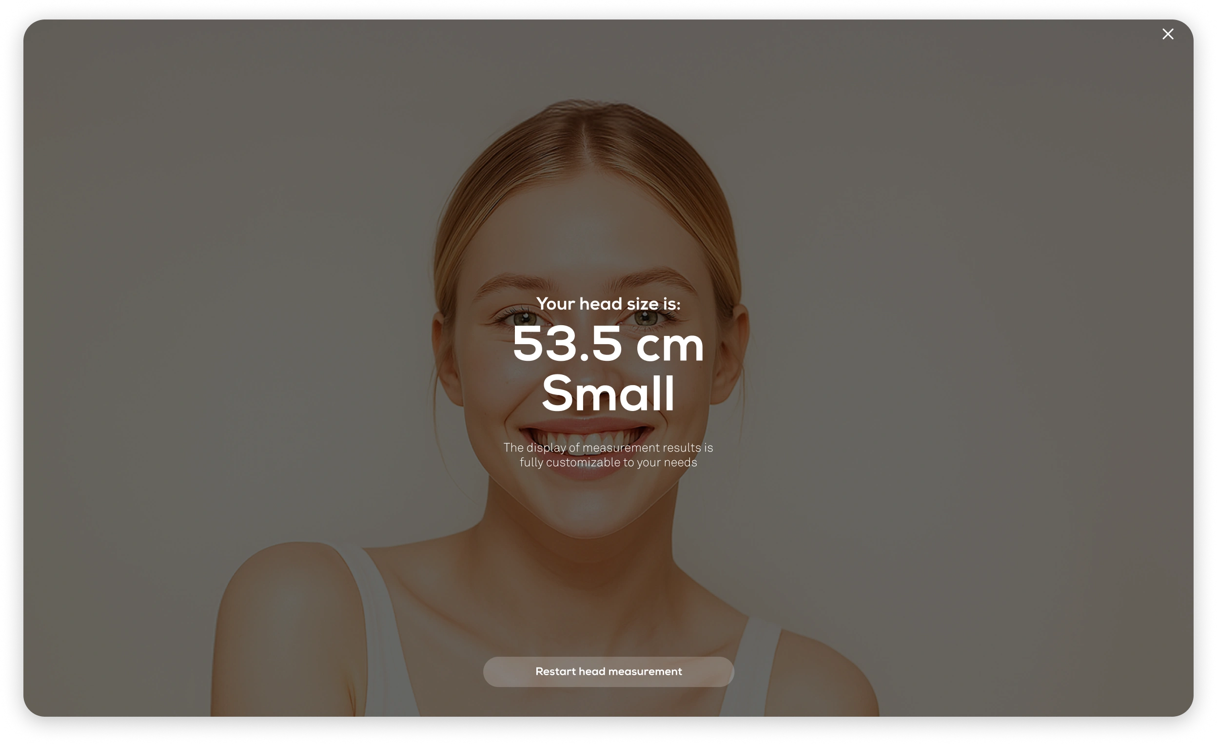 Head Measurement Tool - Result