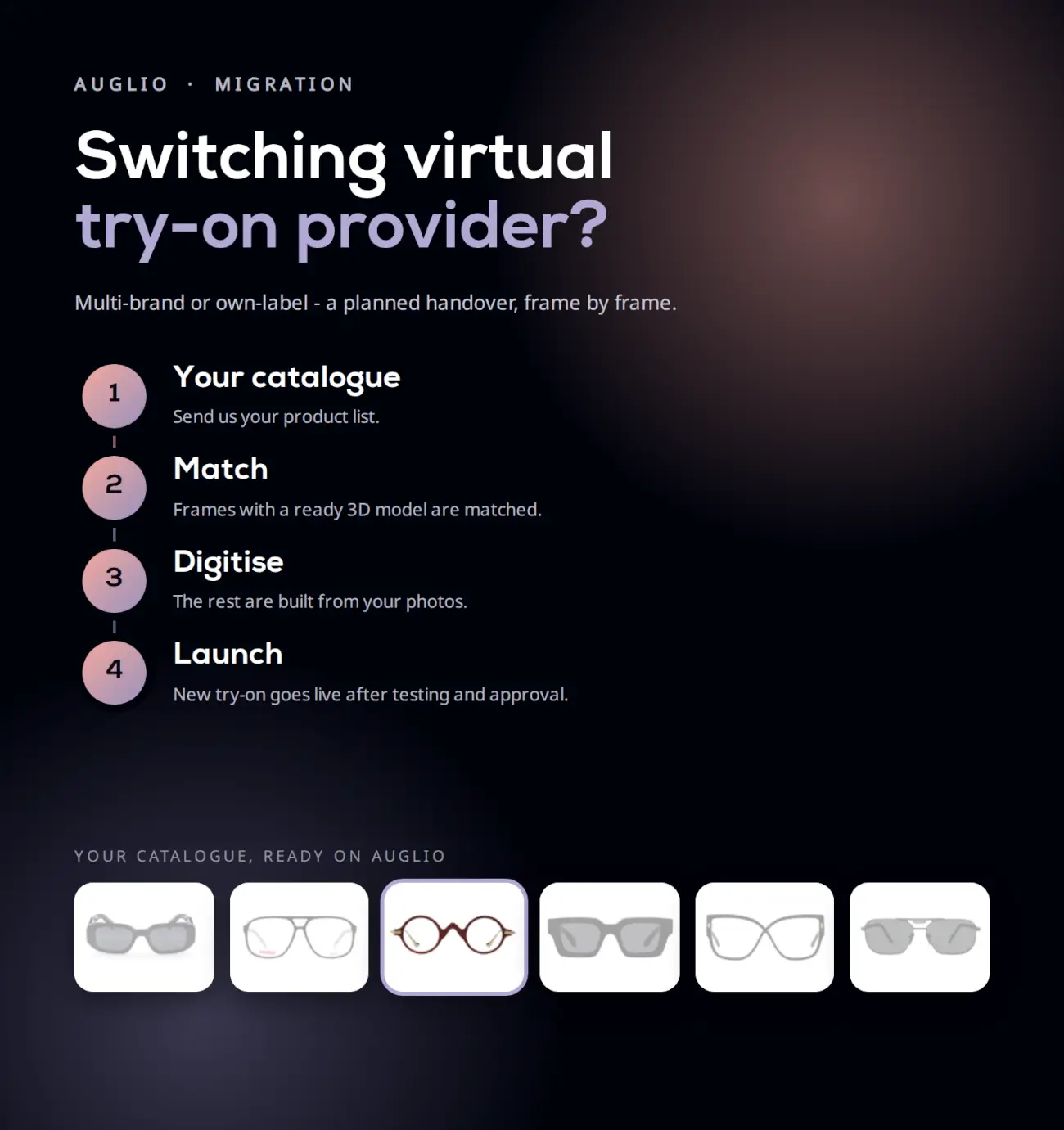How to Switch Eyewear Virtual Try-On Providers